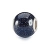 Trollbeads Round Blue Goldstone Glass Bead TGLBE-20397