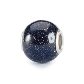 Trollbeads Round Blue Goldstone Glass Bead TGLBE-20397