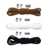 3 Pair Tieless Elastic Shoe Laces,No Tie Shoelaces One Size