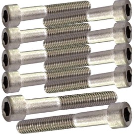 M6 x 60mm Socket Cap Bolts Made of Marine Grade A4 Stainless Steel - Corrosion Resistant Fasteners (Pack of 10)