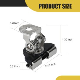 Diamall 2 PCS Light Bar Mounting Brackets, LED Work Light Mount Clamp Holder, Adjustable Hood Work Lamp Mount Bracket, Ditch Light Bracket Accessories, Universal for Off Road Cars Trucks (Silver)