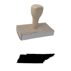 Infusion Tennessee State Rubber Stamp, 1 X 3'' Wood Stamp