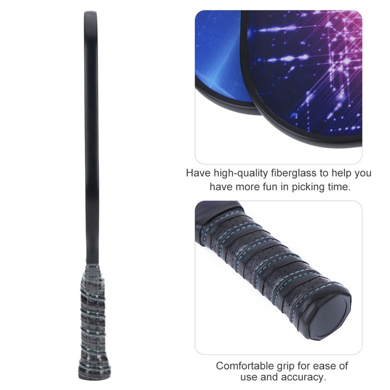 Portable Carbon Fiber Pickleball Paddle Ball Game Set Training Sport