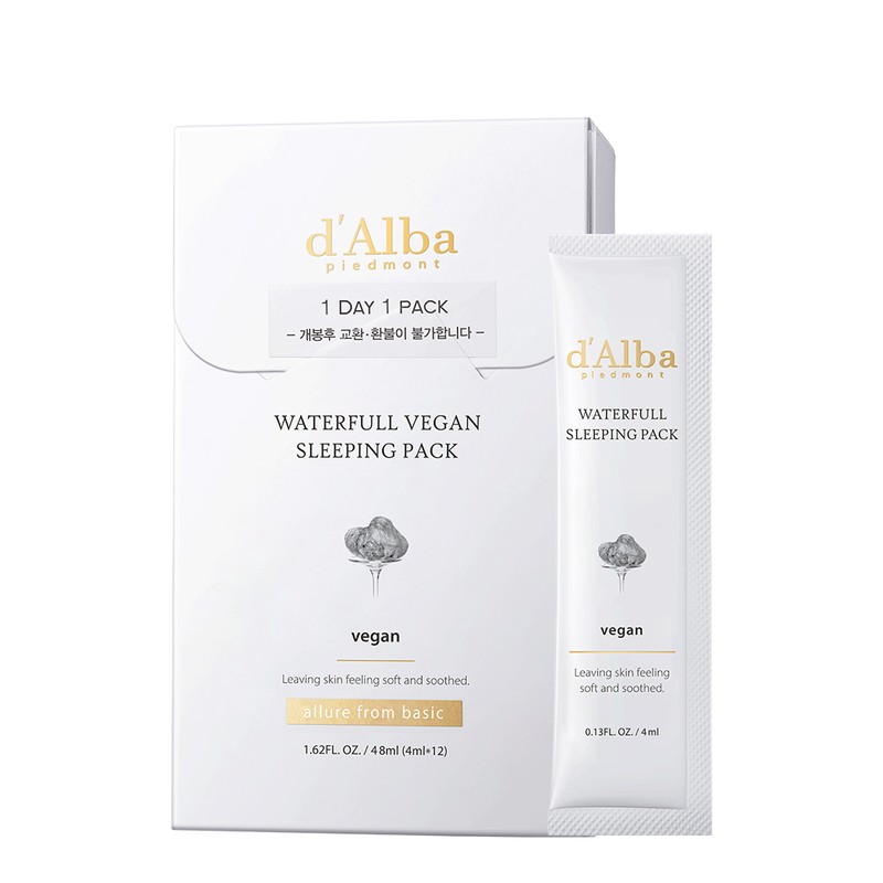 d'Alba White Truffle Vegan Sleeping Pack 4ml*12pcs