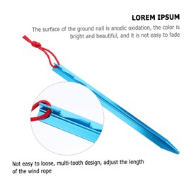 CORHAD Camping Gear 5pcs Tent Ground Pegs Sturdy and Corrosion-Resistant for Adventure