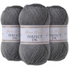 Utopia Crafts DK Double Knitting Yarn 3X 100g (Grey Heather)