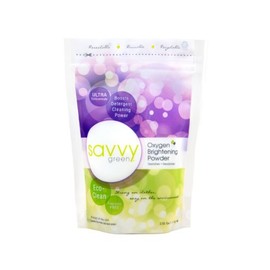 Savvy Green, Oxygen Brightening Powder Lbs, Unscented, 40 Ounce