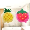 Healvian 6pcs Fruit Shaped Shower Strawberry and Pineapple Mesh Pouf