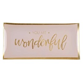 Gift Company Love Plates, glass plate, L, you are wonderful, pink, 10 x 0.8 x 21 cm