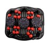 LOVEF 4 Pcs Wood Double Combs Magic Hair Clips Women