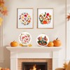 5 Sets Fall Embroidery Kit for Beginners Adults Embroidery Starter