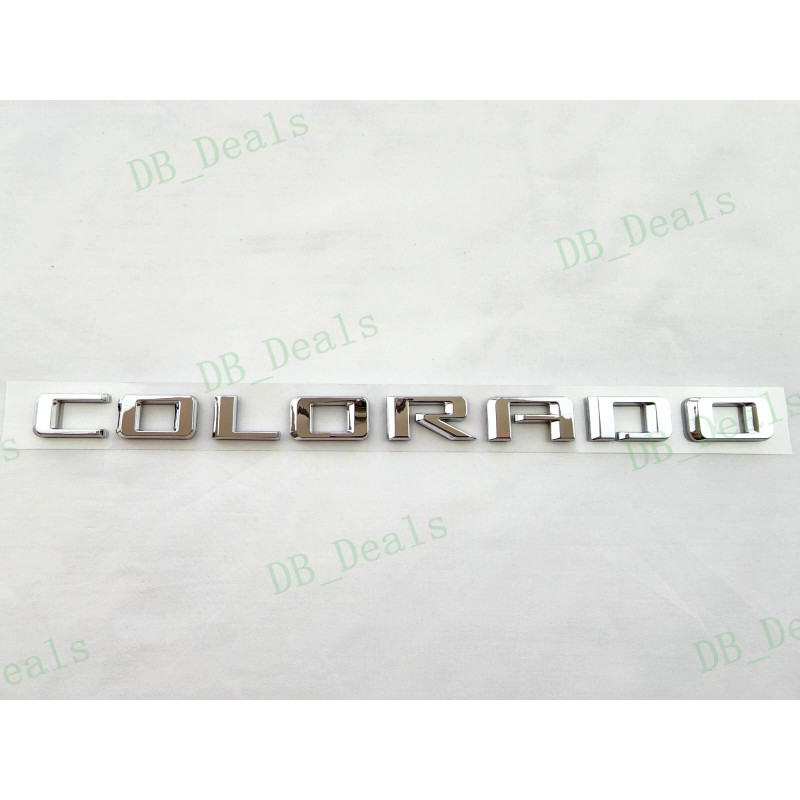 Colorado 4PCS Chrome Door Rear Colorado LT Emblems Letters Badges