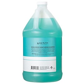 Ginger Lily Farms Club & Fitness Ocean Breeze Moisturizing Shampoo, 100% Vegan, Paraben, Sulfate, Phosphate, Gluten and Cruelty-Free, 1 Gallon