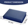 Smarpau 7 Ring PU Leather Check Binder with Zipper Pouch,