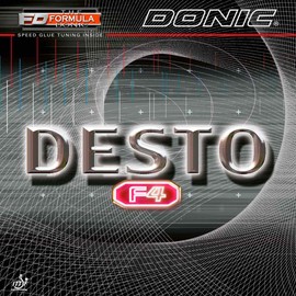 Donic Desto F4 Table Tennis Rubber (Black, 2.0mm)