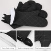 Breathffy 2 Pairs 17 Inch Extra Long Oven Mitts Heat