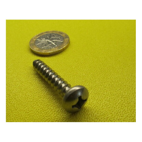 Basic 18-8 Stainless Steel Phillips Pan Sheet Metal Screws #12