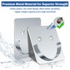 Metal Shower Rod Holders, Adhesive Shower Curtain Rod Holder for