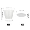 4pcs Orchid Pots (5 Inch /12.5cm), Clear Orchid Pot with