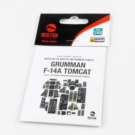 Red Fox Studio RFSQS-48099 1/48 F-14 A Tomcat 3D Acrylic Instrument Cockpit Panel (for Tamiya)