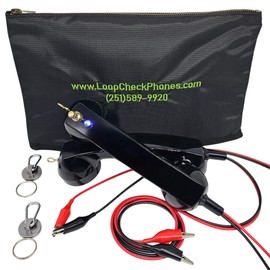 Loop Check® Phones Electrician Continuity Test Phone Set ES001-M with Super Strong Magnets