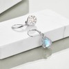 POPLYKE Celtic Filigree Teardrop Drop Dangle Earrings Sterling Silver Leverback