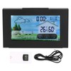 Weather Clock with Color Touch Screen Backlight Indoor Outdoor Thermometer