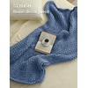 YnM Chunky Throw Blanket, Medium-Weight, Hand Knitted, Skin Friendly, Ventilated