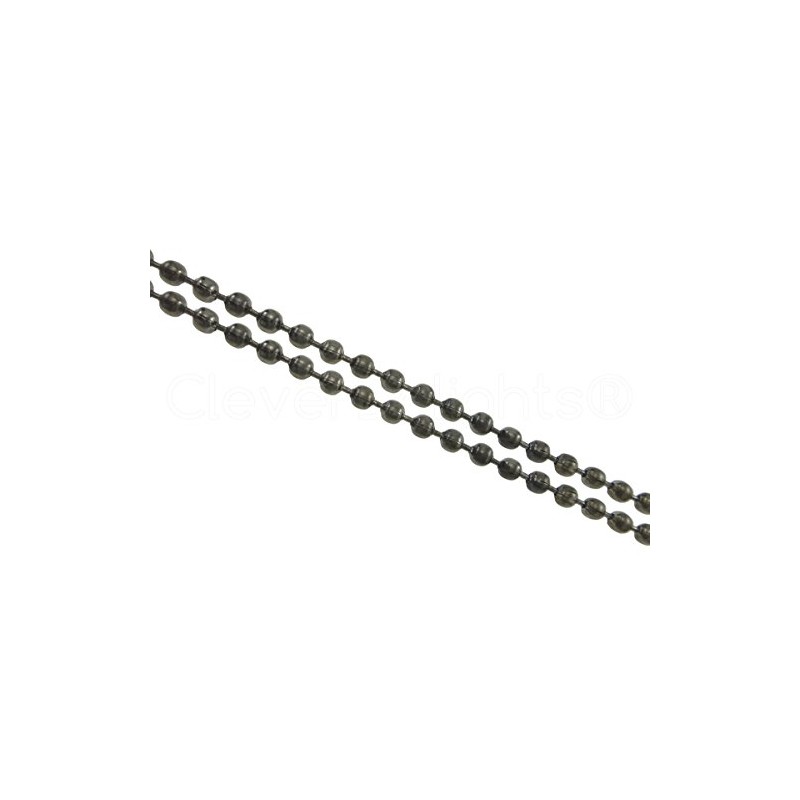 CleverDelights Ball Chain Spool - 100 Feet - 2.0 mm