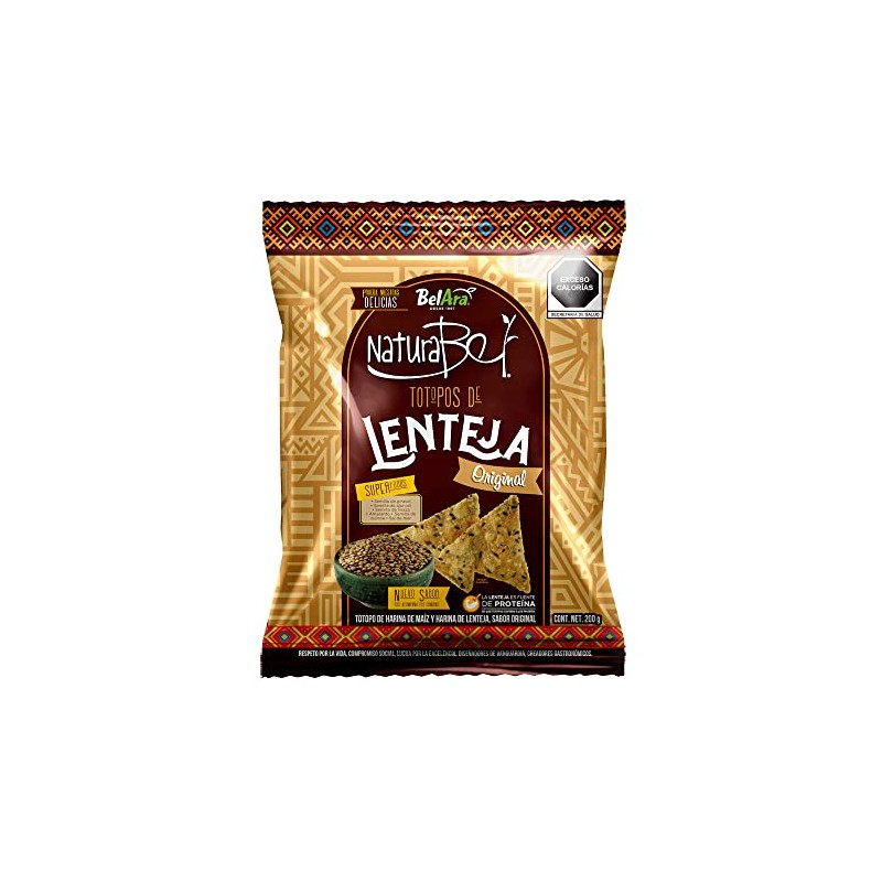 BelAra Totopos de Lenteja Naturales 200g