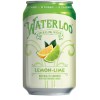 Waterloo Sparkling Water, Lime Flavor, 12oz Cans (Pack of 12)