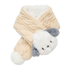 Sanrio 252611 Children's Knit Scarf, Pochacco, For Cold Protection, For Children