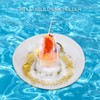 10pcs Round Gold Sequins Inflatable Drink Cup Holders Swimming Pool