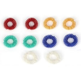 Finger Massage Rings,10 Pcs Spiky Sensory Finger Rings Metal Spiky Fidget Band Acupressure Ring,Spiky Sensory Finger Rings,Spiky Finger Ring,Acupressure Finger Rings,Spiky Finger Ring Acupressure Ring