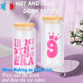 9 Year Old Beautiful Teen Girl Birthday Gifts Ideas, Gift Gifts for 9 Year Old Sweet Teen Girls, Top 9th Birthday Decorations Gifts for Teen Girls Basket Set of 4