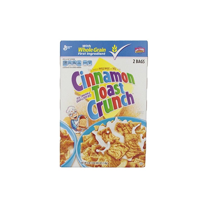 Cinnamon Toast Crunch, 2 Bags, 49.5 Ounce Total (2 Pack)