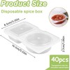 Reusable Condiment Containers with Lids,Double Compartment Transparent Snack Packs for