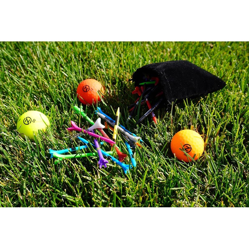 Zero Friction Power Turf Tee Divot Tool, 30 Tee Set,