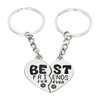 Best Friend Forever Keychain Love Jewelry Split Heart Key Ring