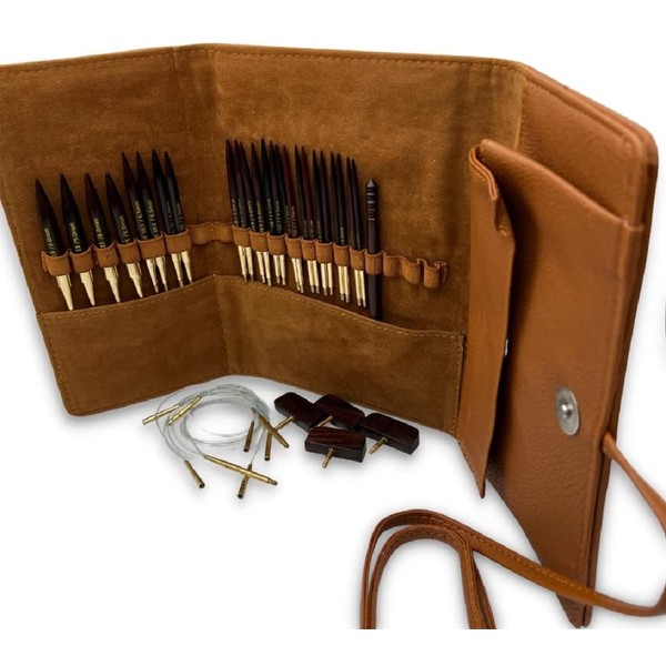 Revolution Fibers Rosewood Interchangeable 3.5 inch Circular Knitting Needle Set