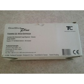 Technical Concepts One Shot Gel foam Soap Dispenser Chrome.