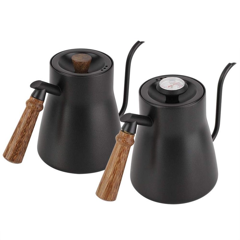 Fdit 850ml Stainless Steel Tea Kettle Drip Over Coffee Kettle