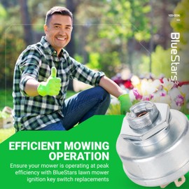 BlueStars 103-0206 Ignition Switch 3 Positions 6 Terminals - Compatible with Exmark Lazer Z with 60" & 72" Deck Toro Z500 104-2541 109-4736 88-9830 430-334 5208003