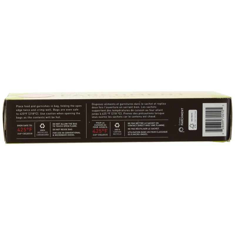 PaperChef PC5003 (2 Pack) Parchment Paper Nonstick Cooking Bags, 10-ct/Box,