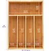 Totally Bamboo Flatware and Utensil Drawer Organizer