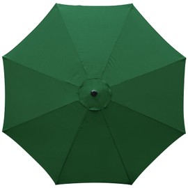 YOUGE OUTDOOR 10Feet Patio Umbrella Replacement Canopy, For 8 Ribs,Market and Table Umbrella Top,Universal Strong and Thick Umbrella Canopy,UV Protection,Canopy Only. (Hunter Green)
