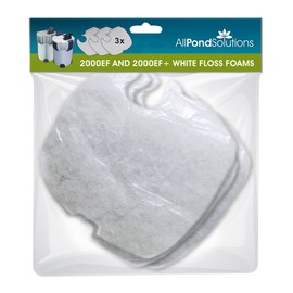 Replacement Foams fits All Pond Solutions 2000EF and 2000EF+ Aquarium External Fish Tank Filter - Floss Foams Pads Media
