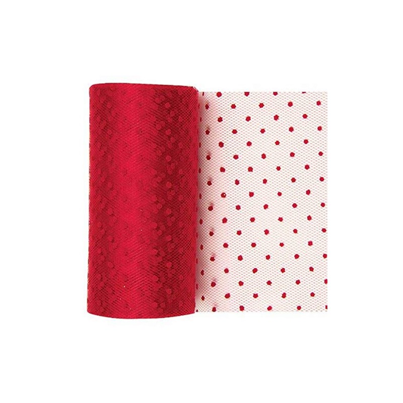 Offray Berwick 6'' Wide Craft Tulle Ribbon Spool, 25 Yards,