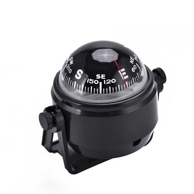 Eddwiin Boat Compass, ABS Plastic Adjustable Boat Compass Dash Mount