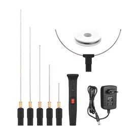 24W Handheld Electric Foam Cutter Kit with 5 Straight Tips & 1 Arch Tip Constant Temperature Portable Foam Cutting Pen Hot Wire Cutter Styrofoam Cutting Tool Engraver